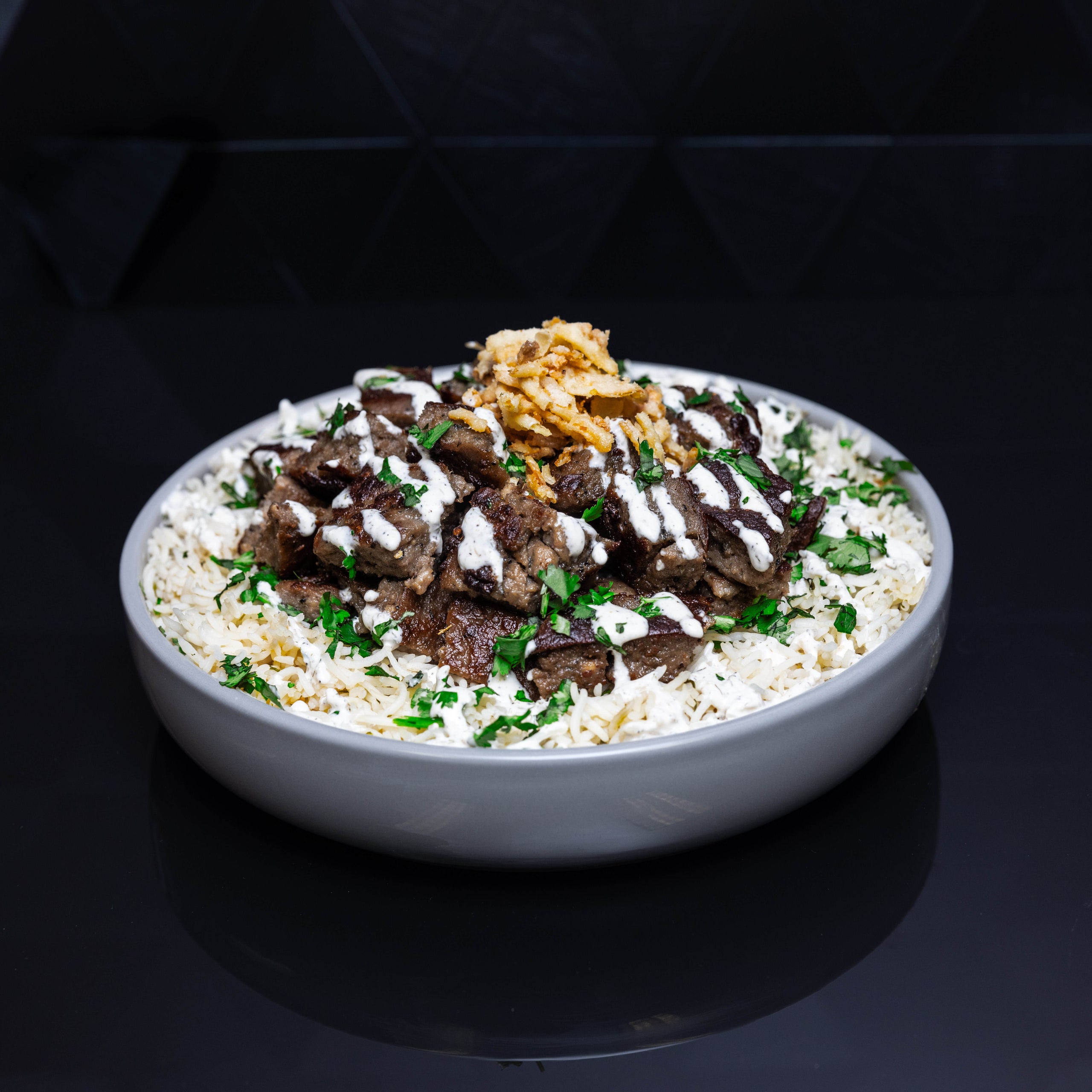 Ground Beef Over Rice | Flavor Hive by chilipeppercooks