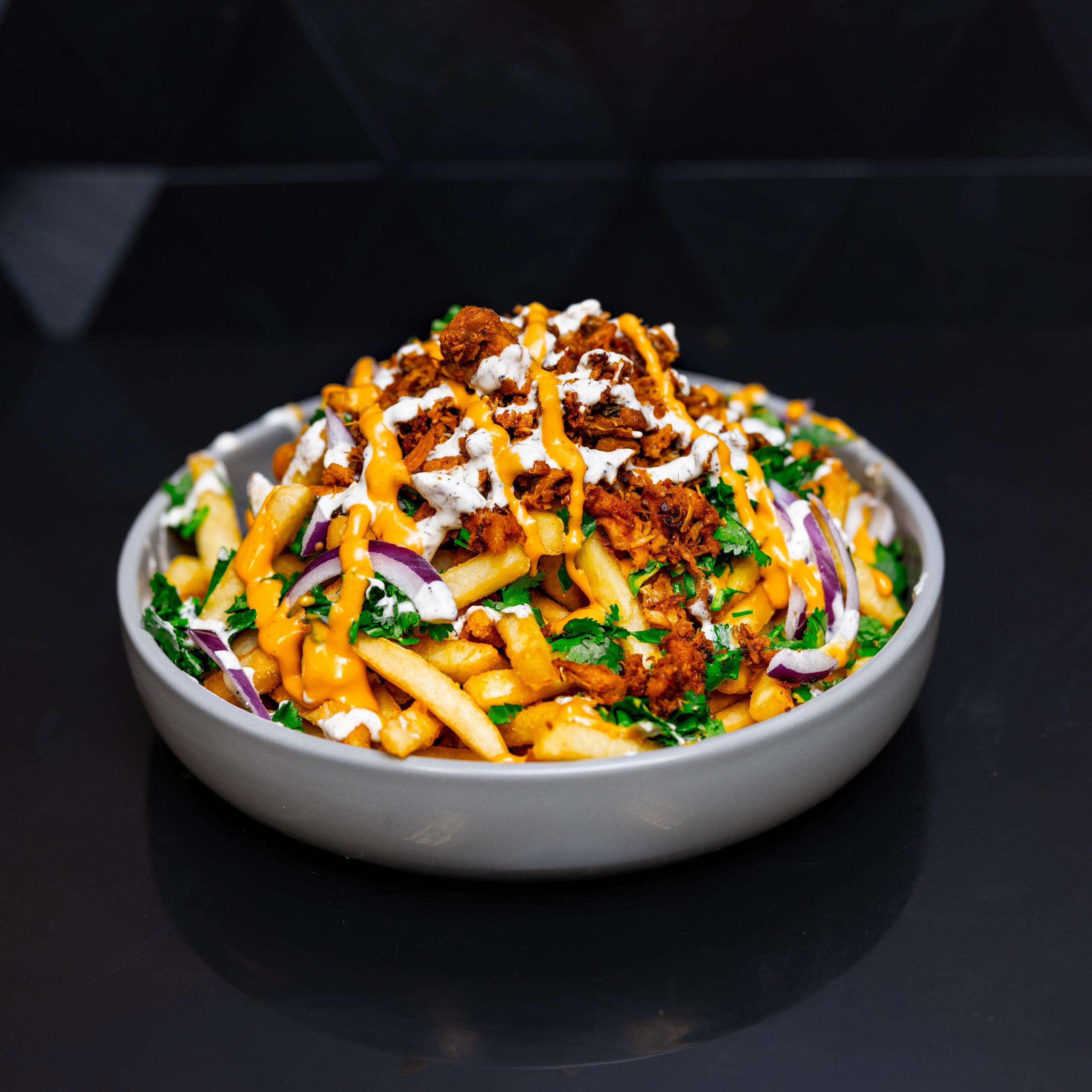 Krazy Chicken Loaded Fries | Flavor Hive by chilipeppercooks
